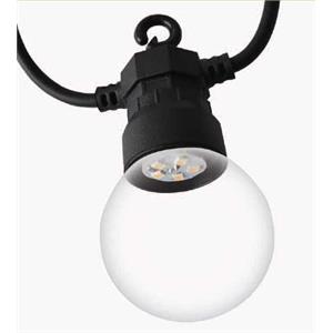 CATENARIA LUCI DA ESTERNO CON 10 LAMPADE LED 5MT BIANCO CALDO in Illuminazione