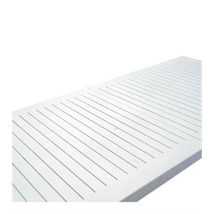 TAVOLO DA GIARDINO IN ALLUMINIO ALLUNGABILE - MONTEREY - 220-280 CM - BIANCO in Arredamento giardino