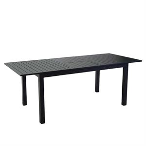 TAVOLO DA GIARDINO IN ALLUMINIO ALLUNGABILE - MONTEREY - 220-280 CM - ANTRACITE in Arredamento giardino