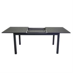 TAVOLO DA GIARDINO IN ALLUMINIO ALLUNGABILE - MONTEREY - 220-280 CM - ANTRACITE in Arredamento giardino