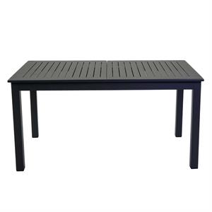 TAVOLO DA GIARDINO IN ALLUMINIO ALLUNGABILE - MONTEREY - 220-280 CM - ANTRACITE in Arredamento giardino