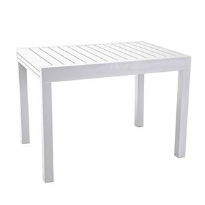 TAVOLO DA GIARDINO IN ALLUMINIO ALLUNGABILE - NEW CLEVELAND - 105-210 CM - BIANCO in Arredamento giardino