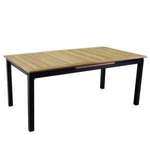 SET TAVOLO E SEDIE DA GIARDINO IN ALLUMINIO IDAHO PLUS - TAVOLO ALLUNGABILE 180-240 CM CON 6 SEDIE in Arredamento giardino