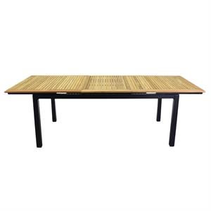 SET TAVOLO E SEDIE DA GIARDINO IN ALLUMINIO IDAHO PLUS - TAVOLO ALLUNGABILE 180-240 CM CON 6 SEDIE in Arredamento giardino