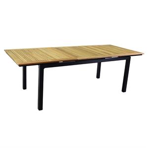 SET TAVOLO E SEDIE DA GIARDINO IN ALLUMINIO IDAHO PLUS - TAVOLO ALLUNGABILE 180-240 CM CON 6 SEDIE in Arredamento giardino