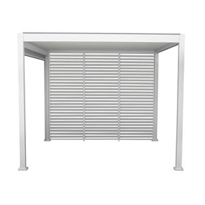 PANNELLO FRANGIVENTO IN ALLUMINIO PER PERGOLA TOPEKA - BIANCO in Arredamento giardino