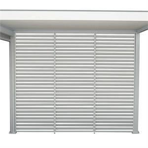 PANNELLO FRANGIVENTO IN ALLUMINIO PER PERGOLA TOPEKA - BIANCO in Arredamento giardino