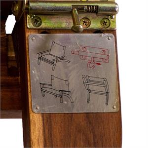 POLTRONA DA GIARDINO IN LEGNO DIANE CON TESSUTO BLU in Arredamento giardino