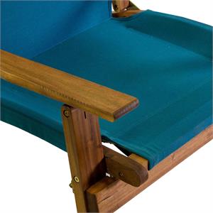 POLTRONA DA GIARDINO IN LEGNO DIANE CON TESSUTO BLU in Arredamento giardino