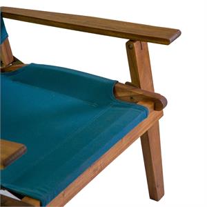 POLTRONA DA GIARDINO IN LEGNO DIANE CON TESSUTO BLU in Arredamento giardino