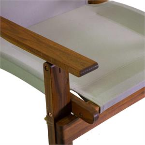 SALOTTO DA GIARDINO IN LEGNO - SET TAVOLO E POLTRONE - DIANE - ECRU in Arredamento giardino