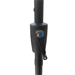 OMBRELLONE DA GIARDINO CON PALO CENTRALE BENJAMIN IN ALLUMINIO 3 MT ANTRACITE in Arredamento giardino