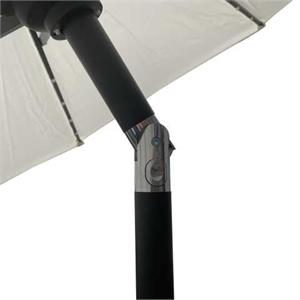 OMBRELLONE DA GIARDINO CON PALO CENTRALE BENJAMIN IN ALLUMINIO 3 MT ANTRACITE in Arredamento giardino