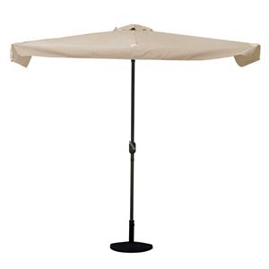 OMBRELLONE DA GIARDINO DECENTRATO ELMIRA IN ALLUMINIO 230x130 CM SABBIA in Arredamento giardino