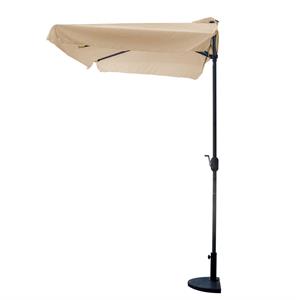 OMBRELLONE DA GIARDINO DECENTRATO ELMIRA IN ALLUMINIO 230x130 CM SABBIA in Arredamento giardino