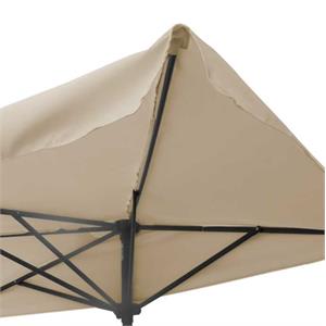 OMBRELLONE DA GIARDINO DECENTRATO ELMIRA IN ALLUMINIO 230x130 CM SABBIA in Arredamento giardino