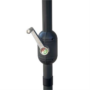 OMBRELLONE DA GIARDINO DECENTRATO ELMIRA IN ALLUMINIO 230x130 CM SABBIA in Arredamento giardino