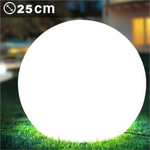 SFERA LUMINOSA DA GIARDINO LED RGB - CARICA SOLARE - ø25 CM - SOLAR NOVA in Illuminazione