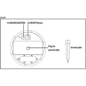 LAMPADA DA ESTERNO SOLARE - SASSO LUMINOSO A LED RGB - SOLAR STONE in Illuminazione