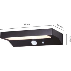 APPLIQUE SOLARE DA ESTERNO CON SENSORE DI MOVIMENTO - TECNO - 600 LUMEN in Illuminazione