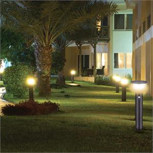 LAMPADA DA TERRA PER ESTERNO A CARICA SOLARE CON SENSORE DI MOVIMENTO - TULUM - 600 LUMEN in Illuminazione