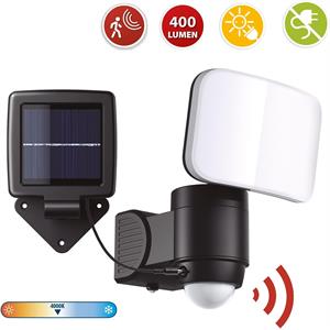 FARETTO LED CON PANNELLO SOLARE E SENSORE DI MOVIMENTO CRUZ 400 LUMEN in Illuminazione