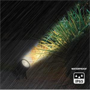 KIT DI 2 FARETTI LED A CARICA SOLARE BLACKBIRD in Illuminazione