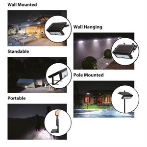 PROIETTORE LED PER ESTERNO CON PANNELLO SOLARE - HAWK XL 1150 LUMEN in Illuminazione