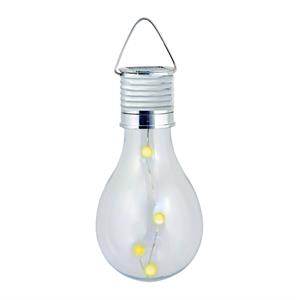 LAMPADA SOLARE LED CON 4 MINI LED A FORMA DI LAMPADINA - BULB LIGHT in Illuminazione