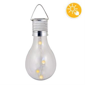LAMPADA SOLARE LED CON 4 MINI LED A FORMA DI LAMPADINA - BULB LIGHT in Illuminazione
