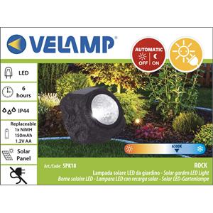 LAMPADA DA ESTERNO SOLARE - PIETRA DECORATIVA LUMINOSA 3 LED - ROCK in Illuminazione