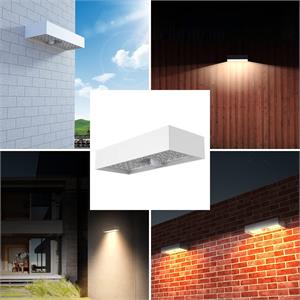 APPLIQUE SOLARE DA ESTERNO LED CON SENSORE DI MOVIMENTO - TEGEL - 800 LUMEN - BIANCA in Illuminazione