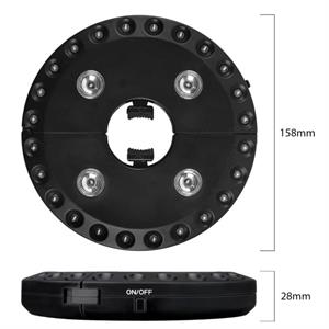 LUCE PER OMBRELLONE ROSWELL 24+4 LED A BATTERIA - 200 LUMEN in Illuminazione