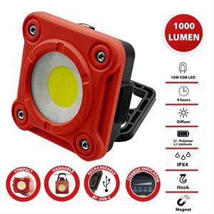 LAMPADA DA LAVORO RICARICABILE PORTATILE - FARGO - 10W 1000 LUMEN in Elettricità e smart home