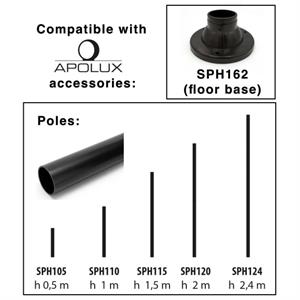 LAMPIONE SOLARE LED MOD. SPIELBERG 20W 2300 LUMEN in Illuminazione