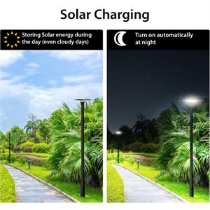 LAMPIONE SOLARE LED MOD. SPIELBERG 20W 2300 LUMEN in Illuminazione