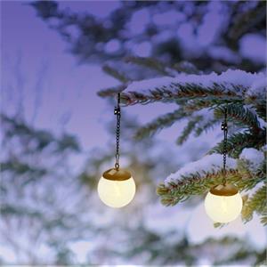 LAMPADA A SOSPENSIONE SOLARE DA ESTERNO DIAMETRO 10 CM MOD. JOY in Illuminazione