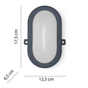 APPLIQUE DA ESTERNO - PLAFONIERA LED 6W MOD. TARTARUGA OVALE in Illuminazione