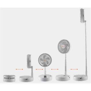 VENTILATORE PORTATILE RICARICABILE PIEGHEVOLE VINCO USB in Stufe e clima