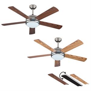 VENTILATORE DA SOFFITTO CON TELECOMANDO VINCO CON LAMPADA 60W in Stufe e clima