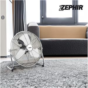 VENTILATORE DA PAVIMENTO ZEPHIR 45CM IN METALLO in Stufe e clima
