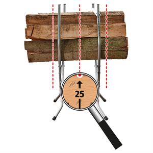 CAVALLETTO TAGLIALEGNA PER MOTOSEGA SB60 - 54x60x100H CM in Giardinaggio