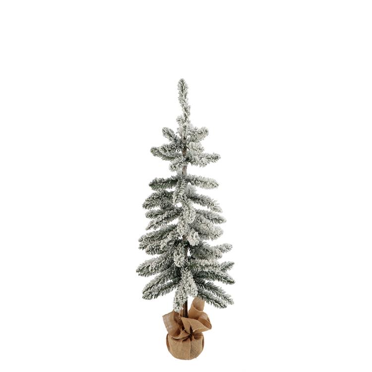 PICCOLO ALBERO DI NATALE INNEVATO TALLIN 82 RAMETTI ø38X106 CM