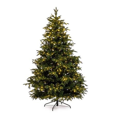 albero di natale 180 cm 1742 rami bizzotto alverstone con microled integrati