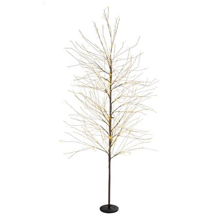 albero di natale moderno 180 cm bizzotto bunch marrone 1500 luci led