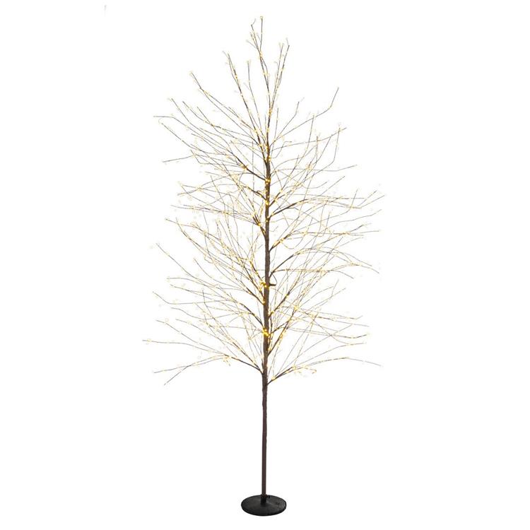 ALBERO DI NATALE MODERNO 180 CM BIZZOTTO BUNCH MARRONE 1500 LUCI LED