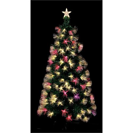albero di natale in fibra ottica con luci led per esterni sinai 90cm 80 rami