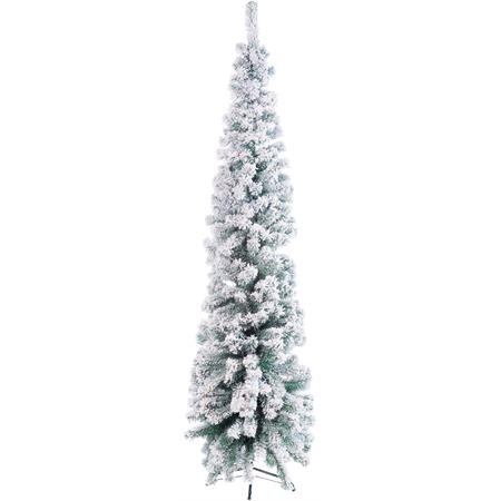 albero di natale 210 cm in pvc slim tignes 365 rametti