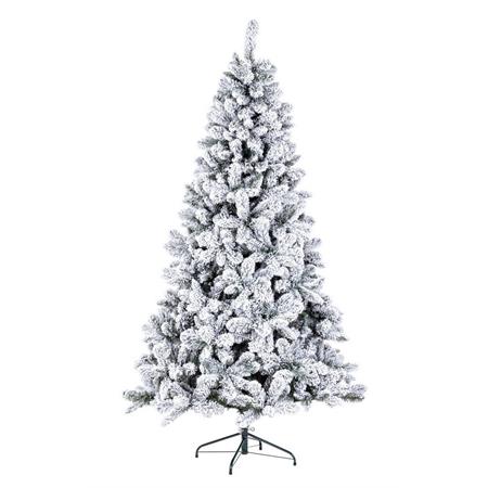 albero di natale innevato 180 cm in pvc norimberga