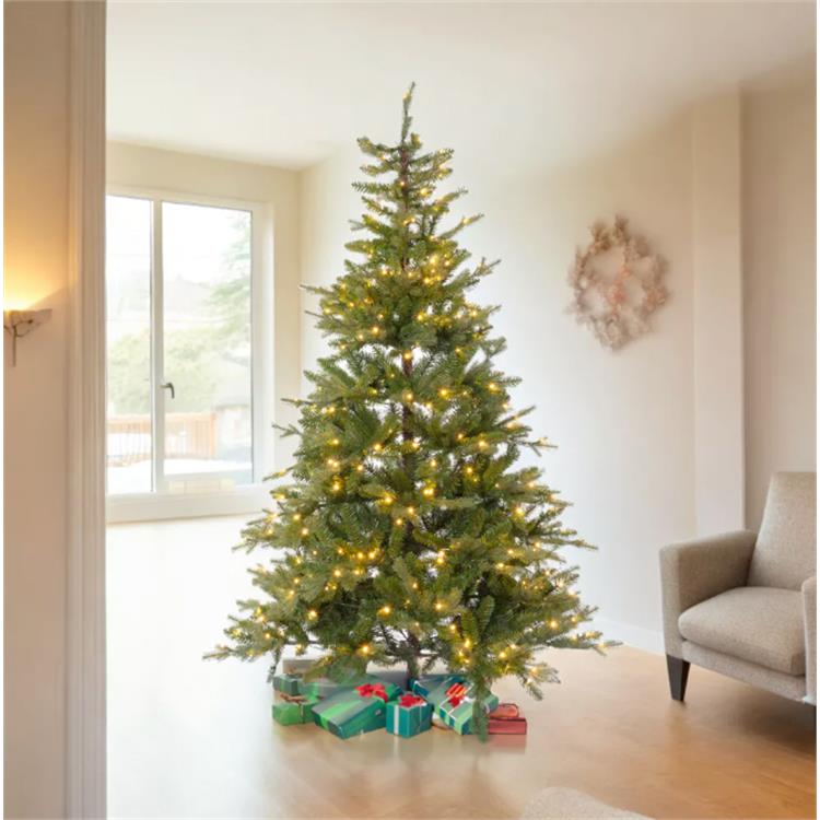 ALBERO DI NATALE CON LUCI INCORPORATE - 360 LED - 180 CM - IN PE/PVC - PRELIT